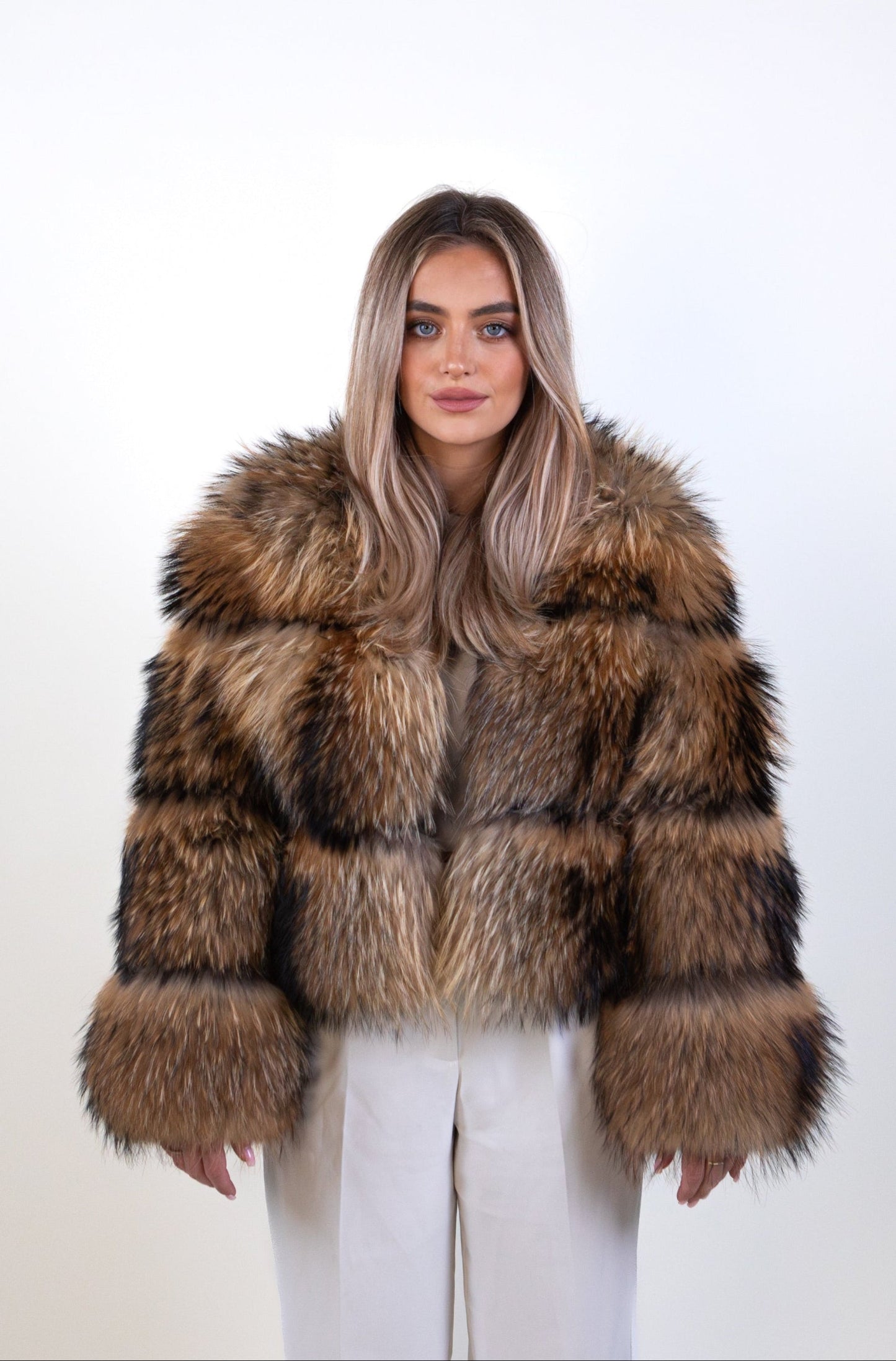 Angel Raccoon Fur Coat